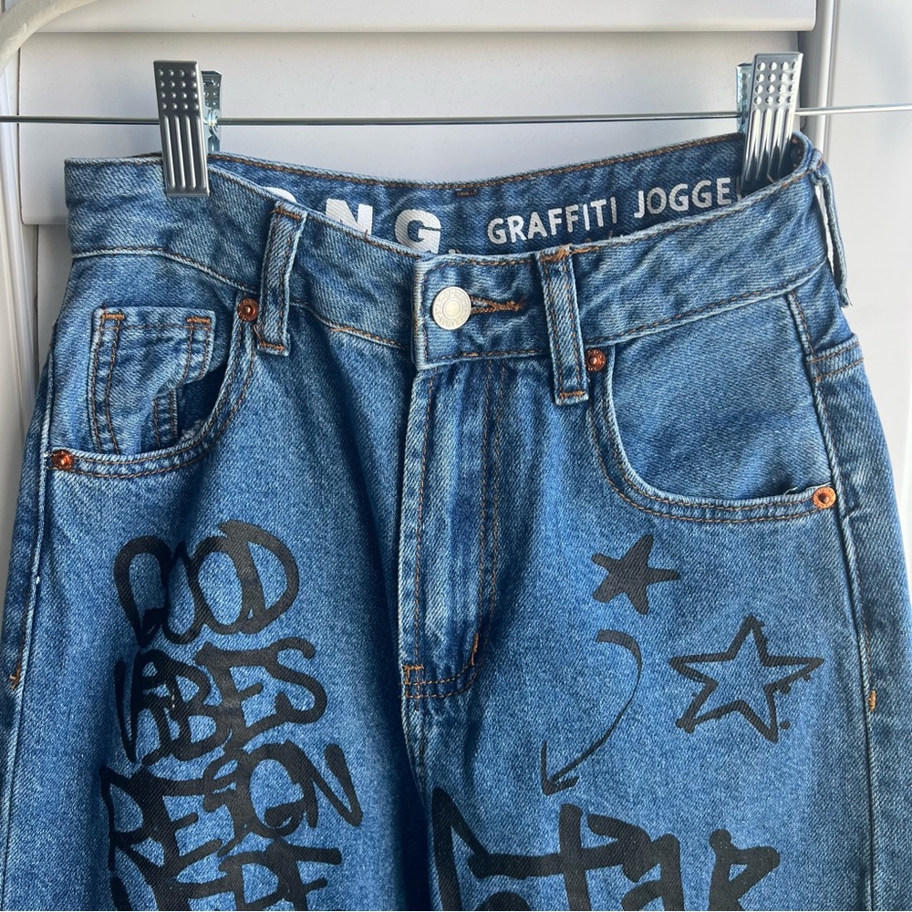 S.O.N.G. Graffiti Jogger Jeans  Size 00/23